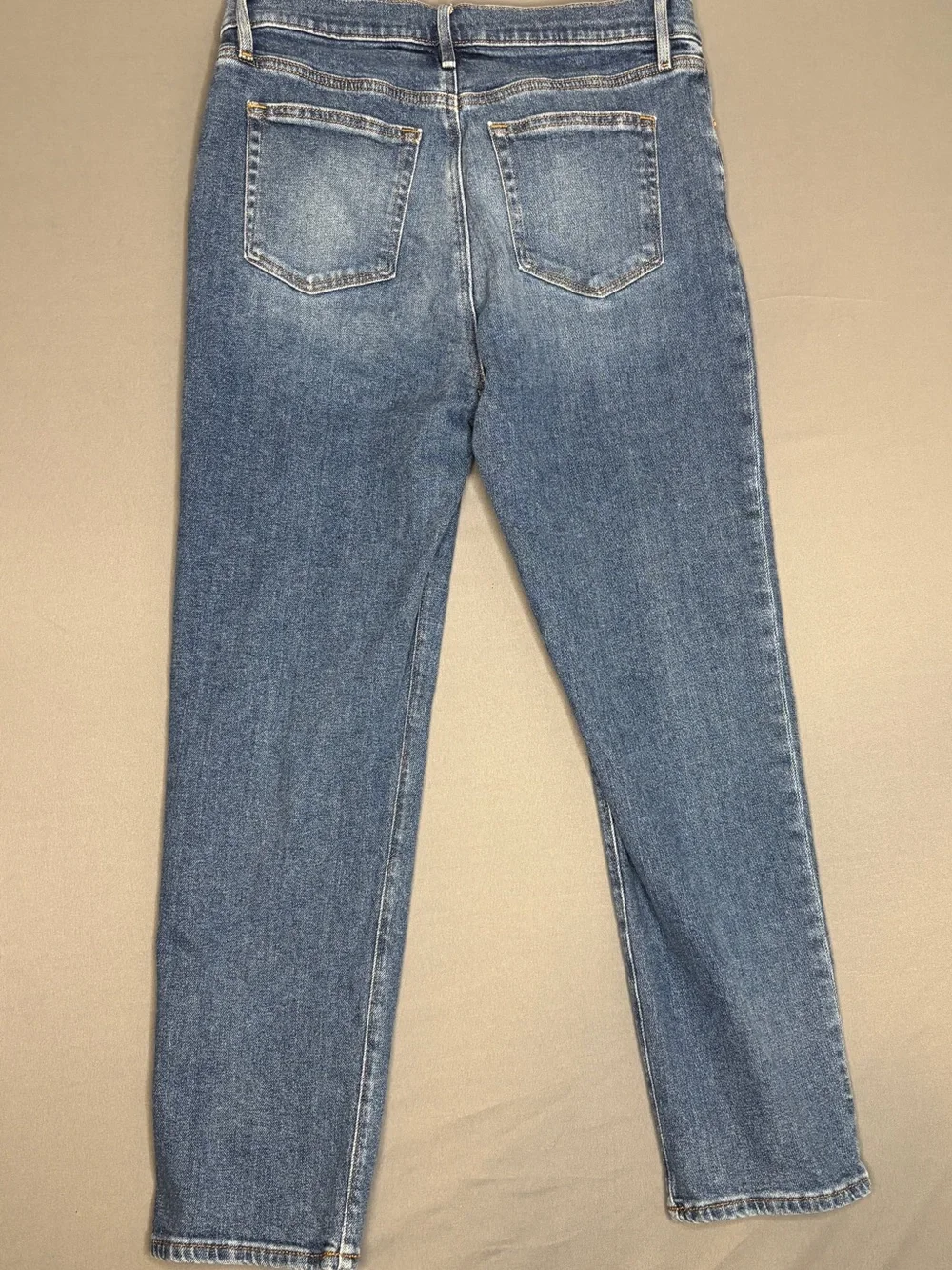 LOFT Womens Jeans 30 10 High Rise Front Seam Slim Straight Ankle Medium Wash